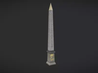 Luxor Obelisk Paris - photogrammetry scan 3D model