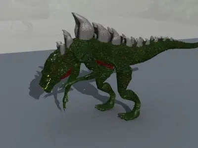 Lizard concept design 3D model