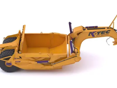 K-Tec ADT Articulated Dump Truck Scrapers 1228 3D model