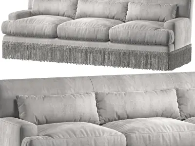 baker furniture yves sofa 3D model