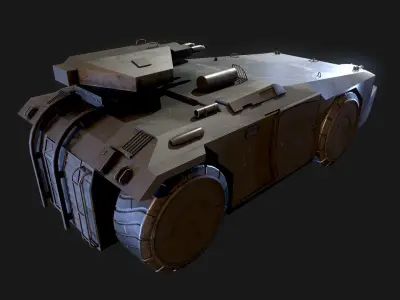 M 577 APC Aliens 3D model