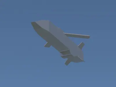Stealth Cruise Missile  Low-poly 3D model