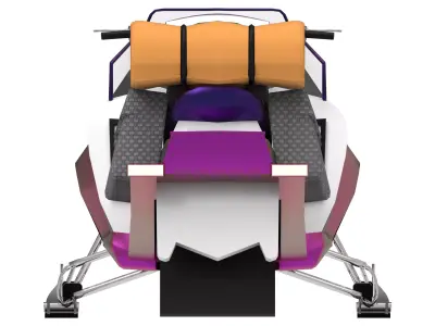 Snow Mobile  Low-poly 3D model