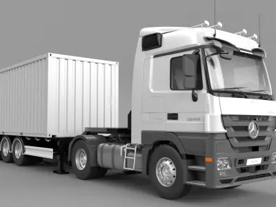 2010-MERCEDES-BENZ-Actros-1844 Add Container 3D model
