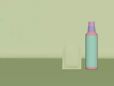 Machine Care Cleaning Product 3D model