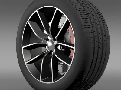 Dodge Challenger 392 wheel 2015 3D model