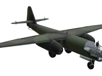 Bomber Arado Ar 234 Blitz Low-poly 3D model