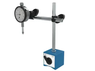 Dial Indicator With Magnetic Base 3D model