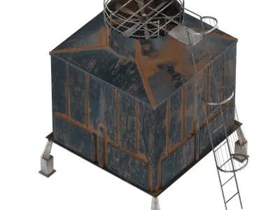 Roof top cooling unit 3D model get