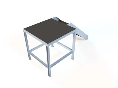 Steel Ladder Low-poly 3D model