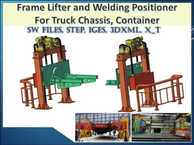 Frame Lifter and Welding Positioner For Truck Chassis etc 3D model