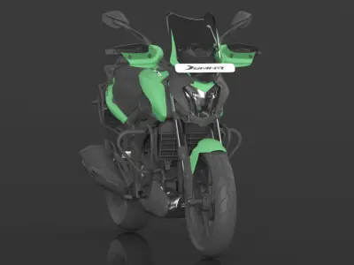 Bajaj Dominar D 400 UG 2 Motorbike Low-poly 3D model