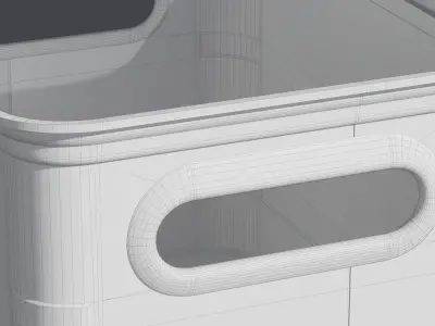 Aluminum Container 001 XS 3D model