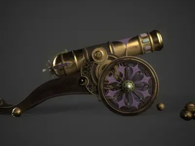 Cannon 3D model 3