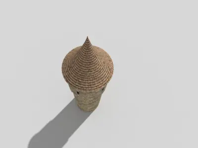medieval tower a Low-poly 3D model