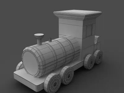 Toy Train 3D model 15