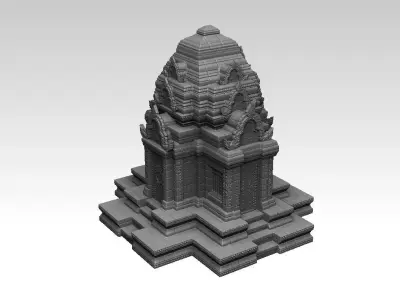 Ruin Ancient Khmer Temple 01  3D print model purchase