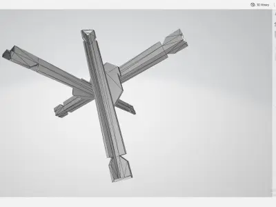 Czech Hedgehog - Non PBR Low Poly for games Low-poly 3D model