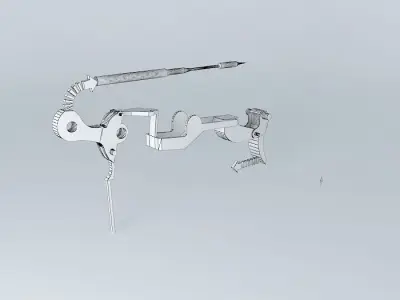 How a hand gun works Free 3D model