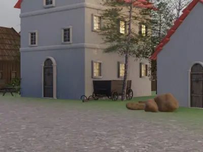 Castle Town Model 3D model