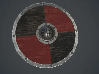 Viking shields Free low-poly 3D model