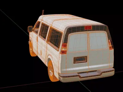 GMC Savana Cargo Truck 3D model