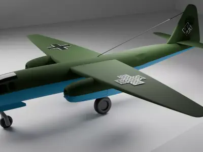 Ar 234 Free low-poly 3D model