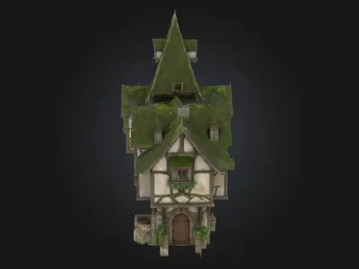Enchanted Cottage  Whimsical Charm for Fantasy Worlds 3D model