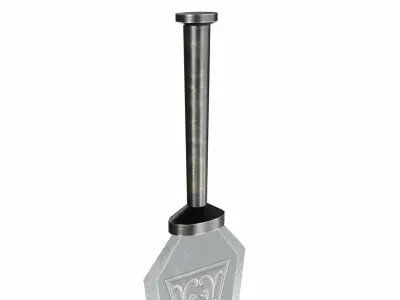 Flatsword Low-poly 3D model
