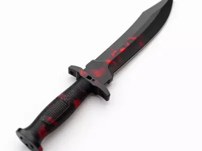 Tactical Inferno Blade 3D Model Elite Assault Knife Low-poly 3D model