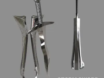 Storm sword concept 3D model