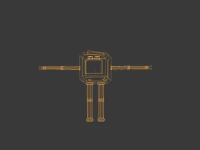 The Alarm Robot Low-poly 3D model
