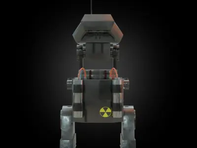 Denis elka46464646gmail comSci-fi Robot 3D model Free low-poly 3D model