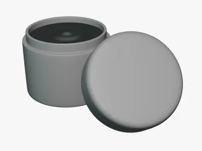 Basic Gel Jar - Geometry Only No Textures No Materials 3D model