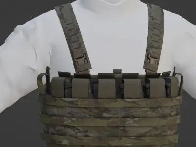 Tactical Assault Panel Low-poly 3D model