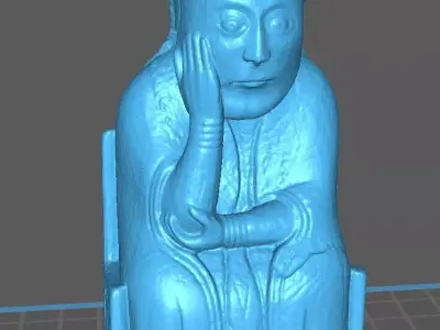 Lewis Chess Piece - Queen 3D print model purchase