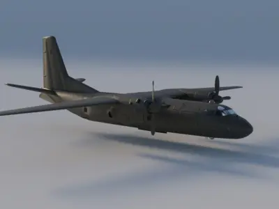 Antonov AN-24 3D model