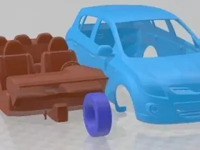 Hyundai i20 2009 Printable Car 3D print model