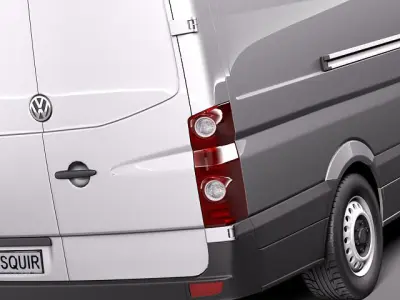 Volkswagen Crafter Van Long 2011 3D model