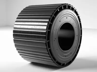 Industrial Track Roller Wheel 3D model