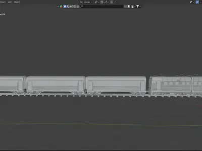 Ukrainian train 3D model
