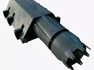 Superlaser Siege Cannon Low-poly 3D model