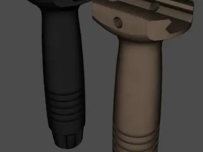 KAC Vertical Foregrip  Free low-poly 3D model