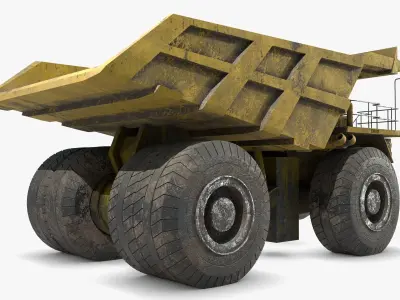 Generic Dump Truck Low-poly 3D model