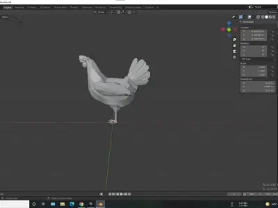 Low poly Chicken Free 3D model