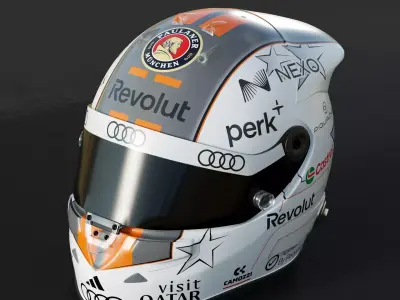 F1 Nico Hulkenberg Helmet 2026 Low-poly 3D model
