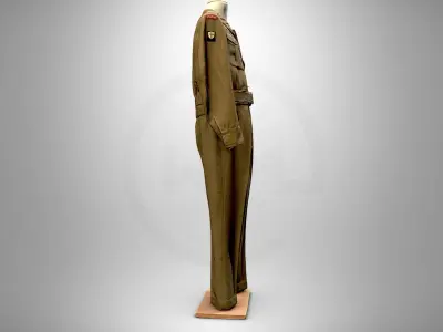 military uniform of general Jozef Giza  3D model