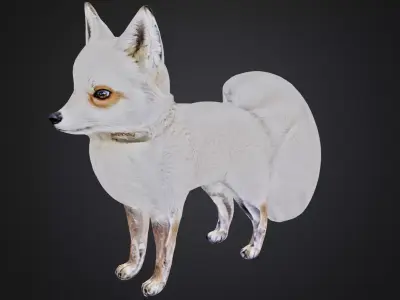 a cute fox 3D model Free 3D model