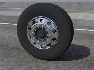 Truck tire Free 3D model