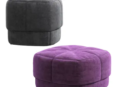 Circus Velour Pouf Normann Copenhagen 3D model